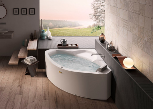 Vasca da bagno angolare: modelli, materiali, prezzi