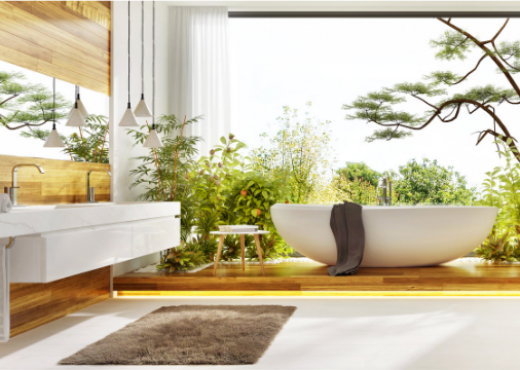 Bagno in legno di bambù: dai mobili ai pavimenti