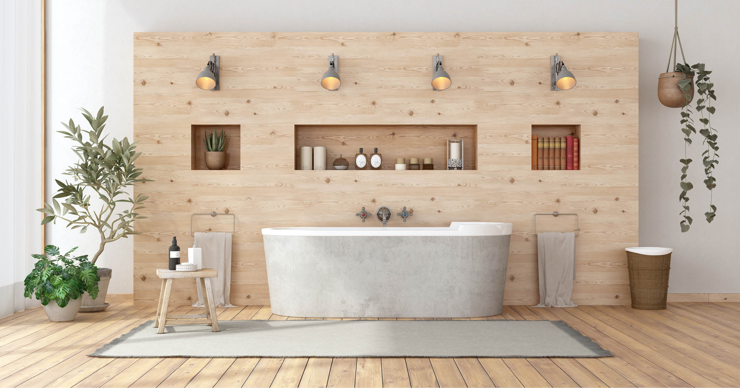 accessori bagno rustico: legno, ceramica, ferro battuto