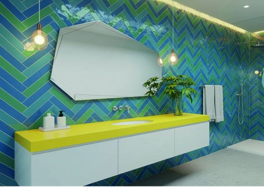 Un tocco di classe senza tempo: la posa a spina di pesce in bagno