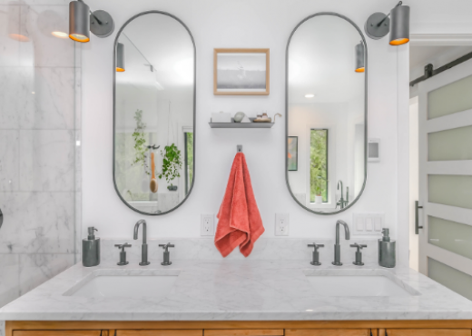 Lavabi integrati nel top: lo stile lineare che arreda