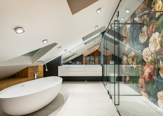 Bagno in mansarda: il fascino del sottotetto