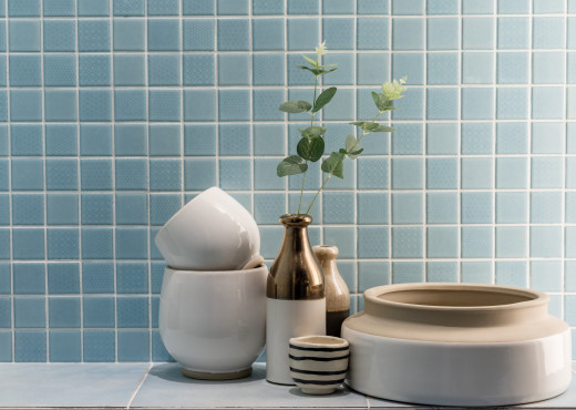 Rivestimento per il bagno a mosaico per una stanza bella e preziosa