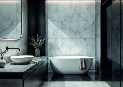 Marmo, pietra o gres: come scegliere il rivestimento perfetto per il tuo bagno