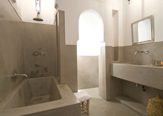 Bagno in stile marocchino, atmosfere da hammam privato