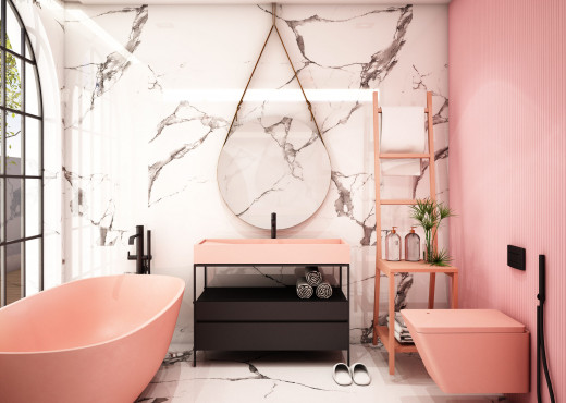 Bianco, addio: la nuova tendenza dei bagni colorati